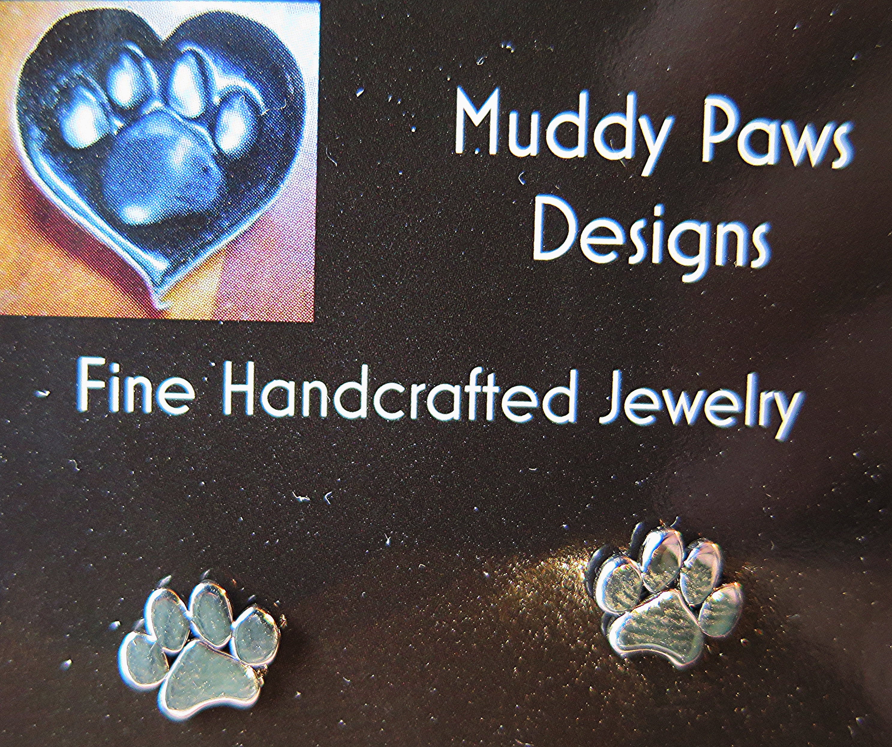 SALE dog cat paw sterling silver stud earrings  jewelry birthday gift animal lover sterling wire paw